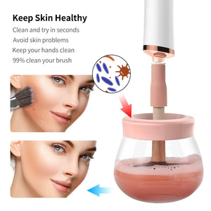 AUTOMATIC MAKE UP BRUSH CLEANER DRYER