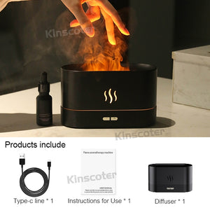 AIR HUMIDIFIER FLAME LAMP