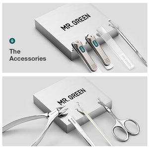 PEDICURE SETS WITH LEATHER PORTABLE CASE