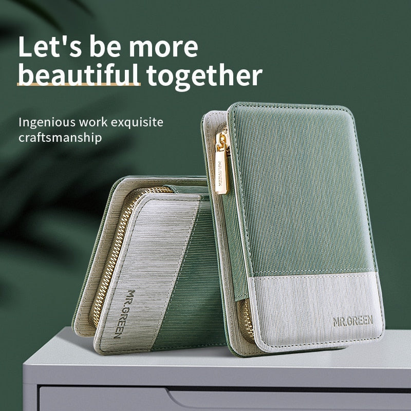 PEDICURE SETS WITH LEATHER PORTABLE CASE