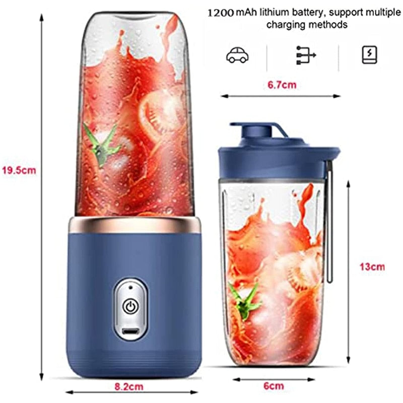 6 BLADES PORTABLE ELECTRIC JUICER