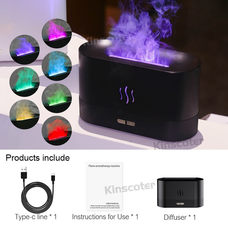 AIR HUMIDIFIER FLAME LAMP