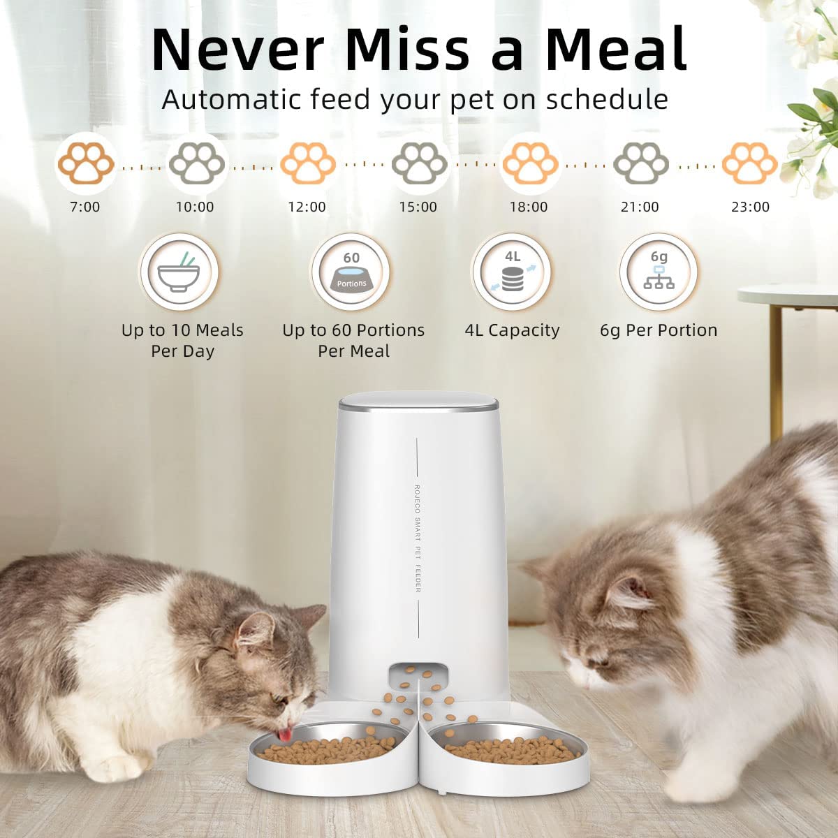 WIFI AUTOMATIC PET FOOD DISPENSER
