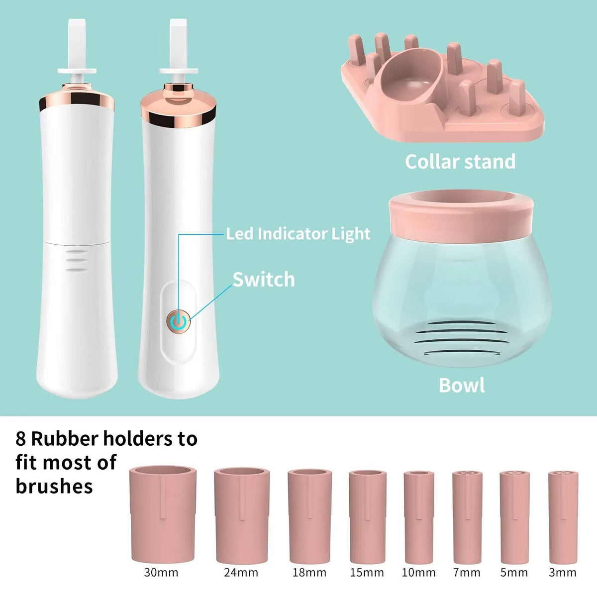 AUTOMATIC MAKE UP BRUSH CLEANER DRYER