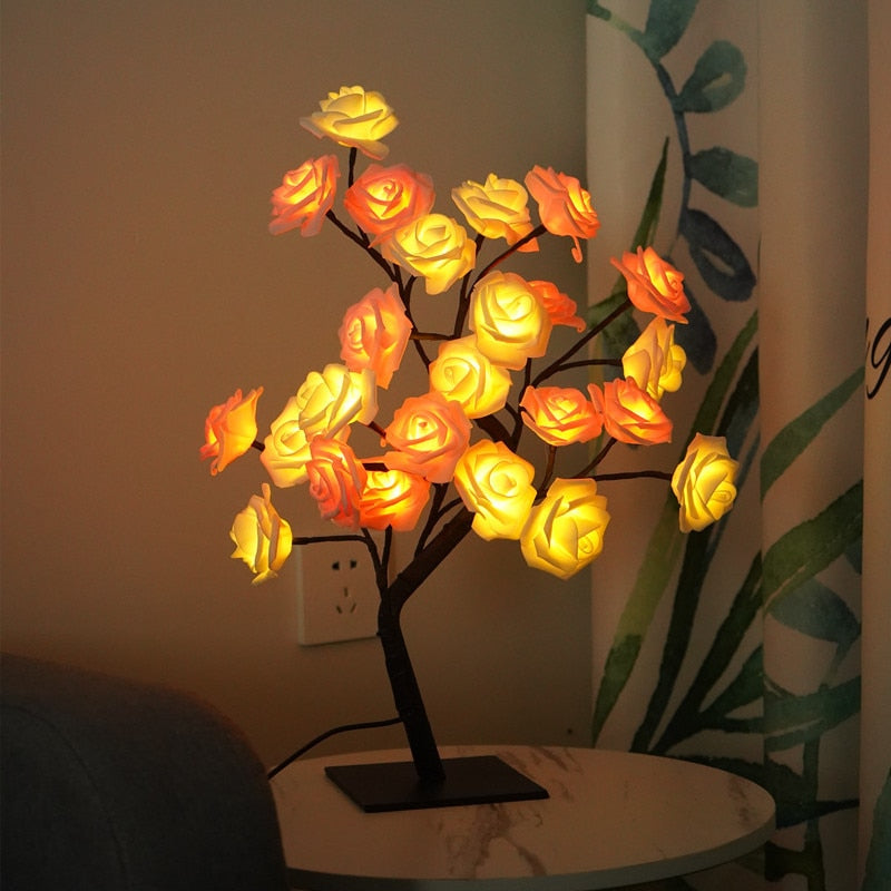ELEGANT ROSE TREE LAMPS