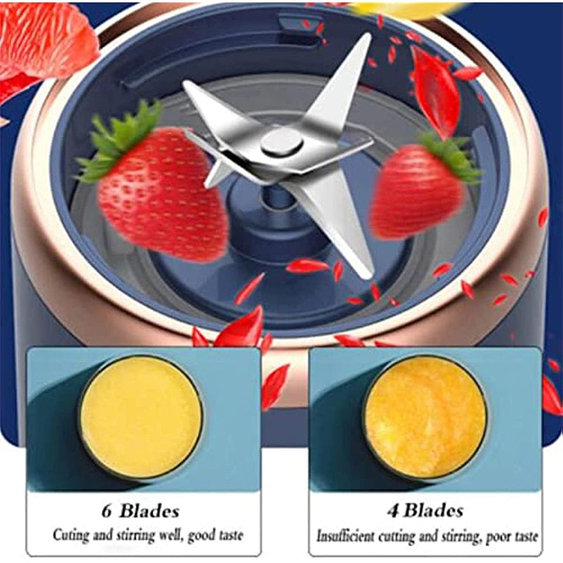 6 BLADES PORTABLE ELECTRIC JUICER