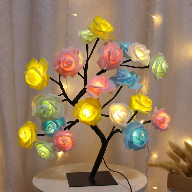 ELEGANT ROSE TREE LAMPS