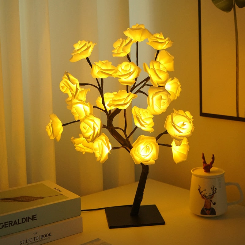 ELEGANT ROSE TREE LAMPS