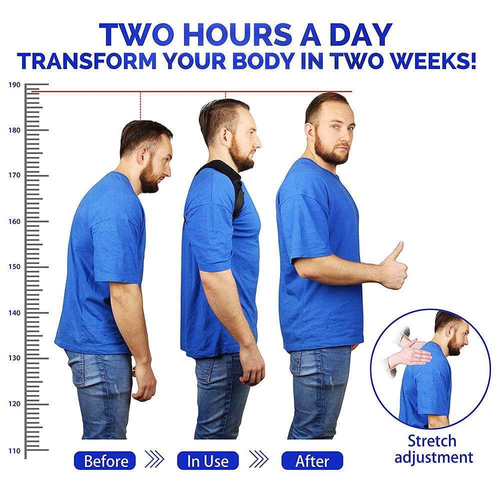 ADJUSTABLE POSTURE CORRECTOR BACK SUPPORT